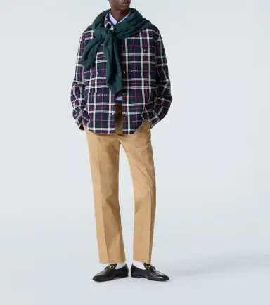 Gucci Plaid cotton shirt | Thumbnail 2