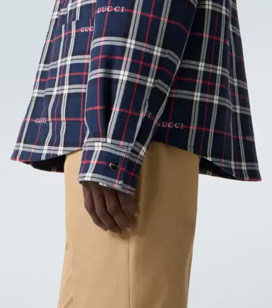 Gucci Plaid cotton shirt | Thumbnail 4