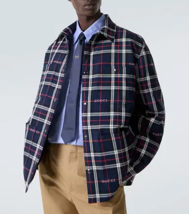 Gucci Plaid cotton shirt | Thumbnail 5