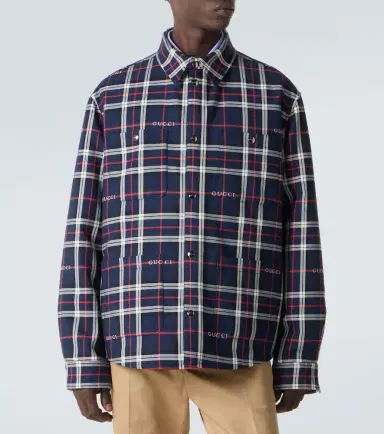 Gucci Plaid cotton shirt | Thumbnail 6