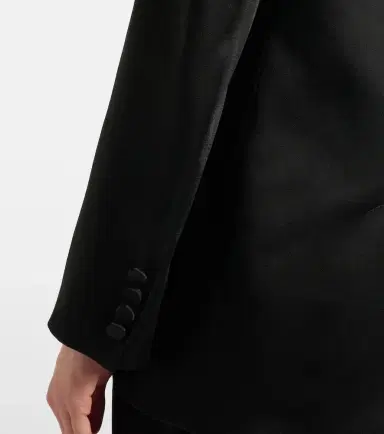 Max Mara Satin crêpe blazer | Thumbnail 3 Max Mara Satin crêpe blazer | Thumbnail 3