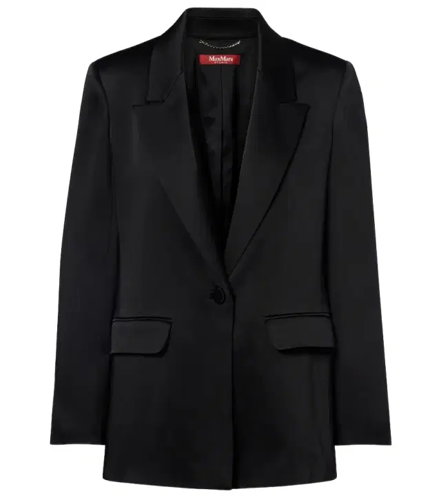 Satin crêpe blazer