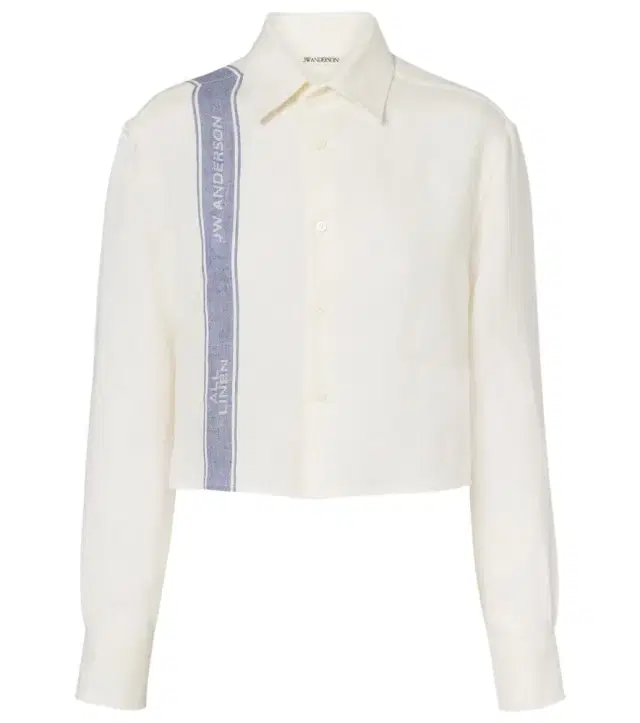 Cropped linen shirt
