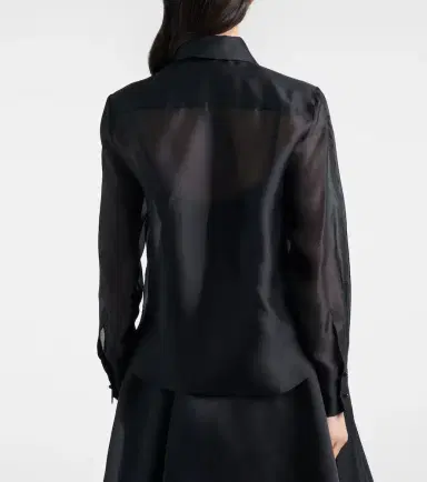 Max Mara Agi embellished floral-appliqué silk blouse | Thumbnail 5 Max Mara Agi embellished floral-appliqué silk blouse | Thumbnail 5