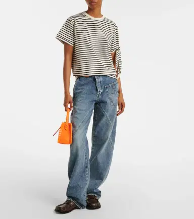 JW Anderson Striped cotton jersey T-shirt | Thumbnail 7