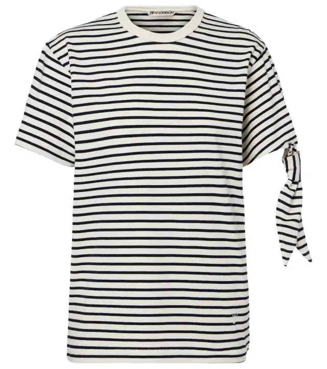 JW Anderson Striped cotton jersey T-shirt