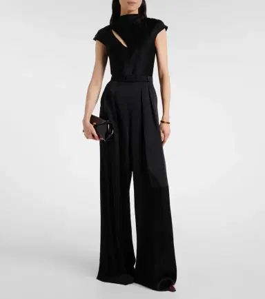 Max Mara Vespa cutout satin jumpsuit | Thumbnail 2 Max Mara Vespa cutout satin jumpsuit | Thumbnail 2