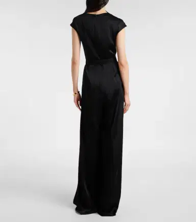 Max Mara Vespa cutout satin jumpsuit | Thumbnail 3 Max Mara Vespa cutout satin jumpsuit | Thumbnail 3