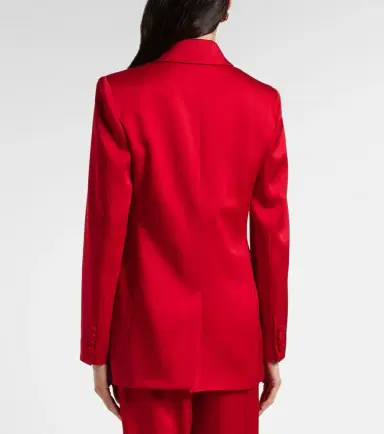 Max Mara Satin crêpe blazer | Thumbnail 5 Max Mara Satin crêpe blazer | Thumbnail 5