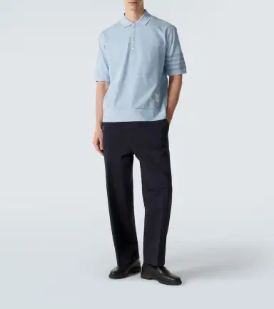 Thom Browne 4-Bar cotton jersey polo shirt | Thumbnail 3