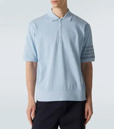Thom Browne 4-Bar cotton jersey polo shirt | Thumbnail 6