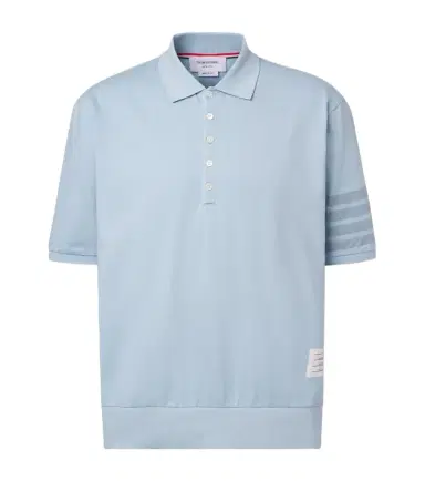 Thom Browne 4-Bar cotton jersey polo shirt | Thumbnail 1