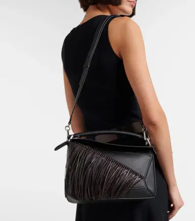 Loewe Puzzle Small fringed leather top-handle bag | Thumbnail 5