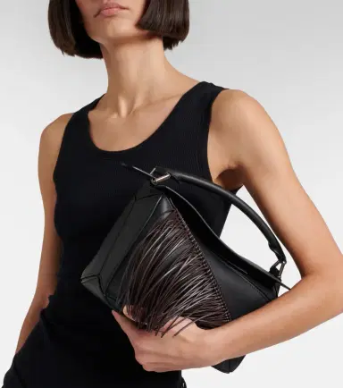 Loewe Puzzle Small fringed leather top-handle bag | Thumbnail 6
