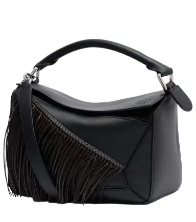 Loewe Puzzle Small fringed leather top-handle bag | Thumbnail 1
