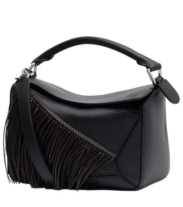 Loewe Puzzle Small fringed leather top-handle bag