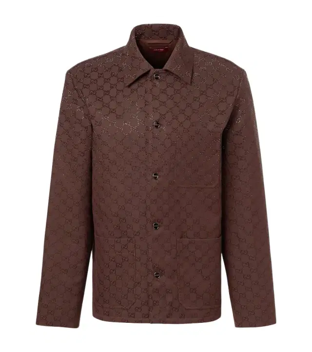 GG embellished cotton-blend blouson jacket
