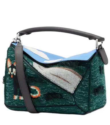 Loewe x Louis Wain Futurist Cat Puzzle top-handle bag | Thumbnail 1 Loewe x Louis Wain Futurist Cat Puzzle top-handle bag | Thumbnail 1