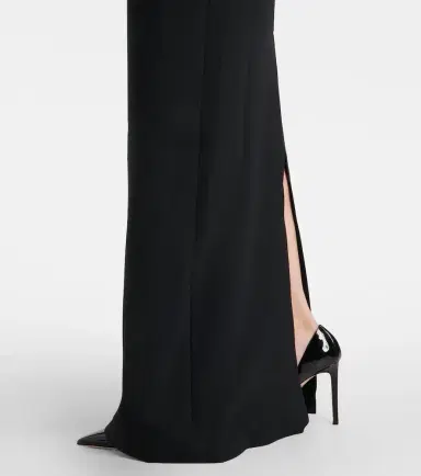 Safiyaa Ryan crystal-embellished ruffled crêpe gown | Thumbnail 4