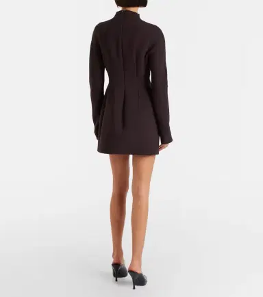 Sportmax Peplum gabardine minidress | Thumbnail 3 Sportmax Peplum gabardine minidress | Thumbnail 3