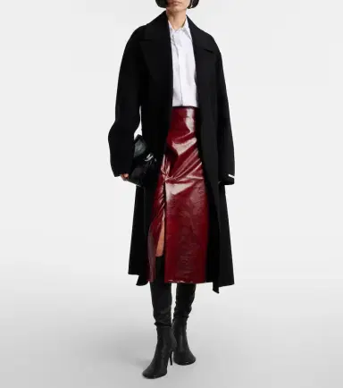 Sportmax Belted virgin wool wrap coat | Thumbnail 5