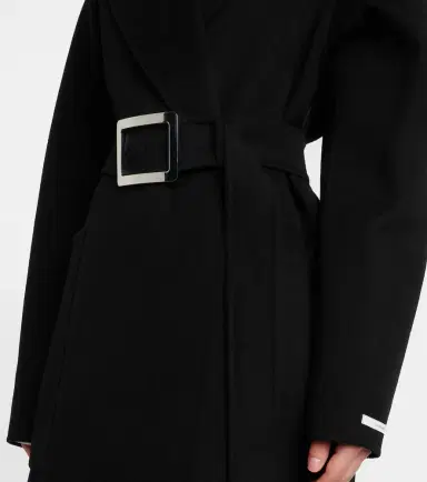 Sportmax Belted virgin wool wrap coat | Thumbnail 6