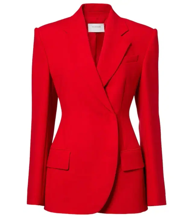 Double-breasted peplum blazer