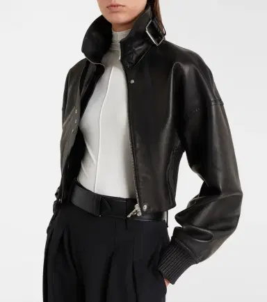 Sportmax Ossido leather blouson jacket | Thumbnail 5 Sportmax Ossido leather blouson jacket | Thumbnail 5