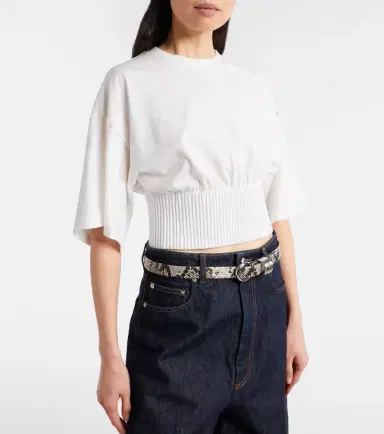 Sportmax Fosco cotton jersey top | Thumbnail 2