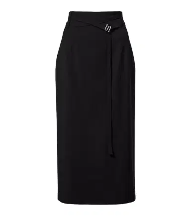 Sportmax High-rise virgin wool midi skirt | Thumbnail 1