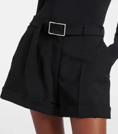 Sportmax Ghiera belted virgin wool shorts | Thumbnail 5