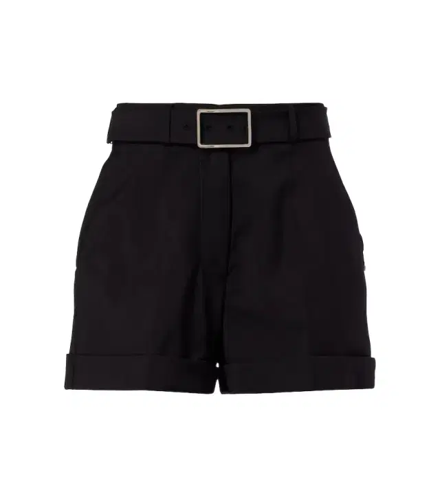 Sportmax Ghiera belted virgin wool shorts