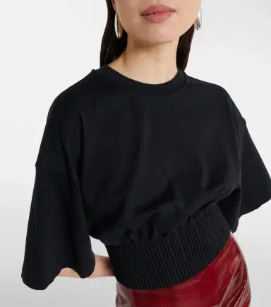 Sportmax Fosco cotton jersey top | Thumbnail 4