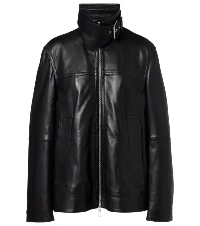 Sportmax Oversized leather jacket