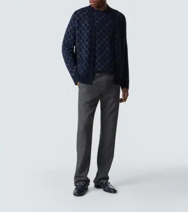 Gucci GG wool and cashmere-blend jacquard sweater | Thumbnail 3 Gucci GG wool and cashmere-blend jacquard sweater | Thumbnail 3