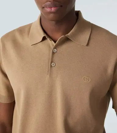 Gucci Interlocking G silk and cotton polo shirt | Thumbnail 4 Gucci Interlocking G silk and cotton polo shirt | Thumbnail 4