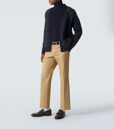 Gucci GG wool and cashmere jacquard cardigan | Thumbnail 3
