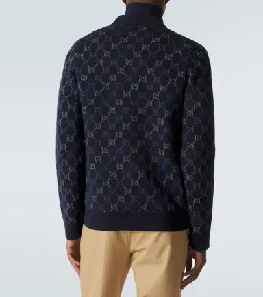 Gucci GG wool and cashmere jacquard cardigan | Thumbnail 5