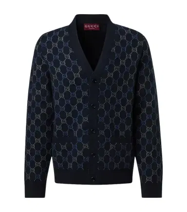 Gucci GG wool and cashmere jacquard cardigan | Thumbnail 1