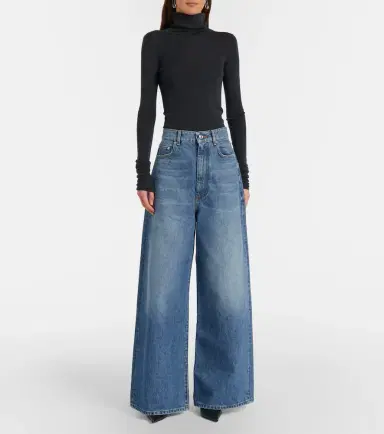 Sportmax Dangri faded wide-leg jeans | Thumbnail 6