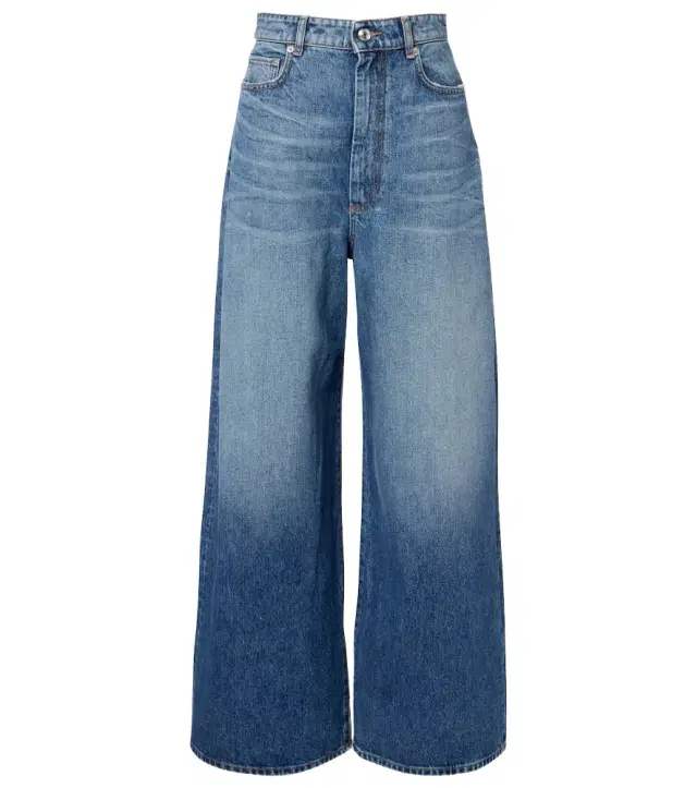 Sportmax Dangri faded wide-leg jeans