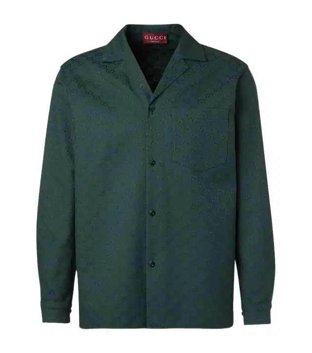 GG cotton-blend canvas shirt