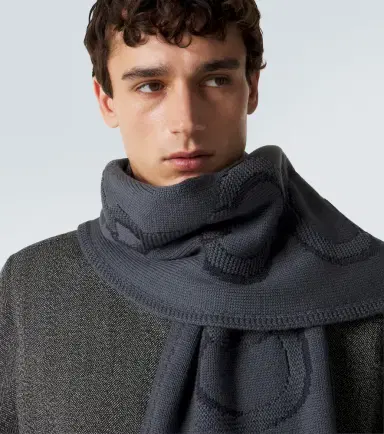 Gucci Horsebit wool scarf | Thumbnail 3