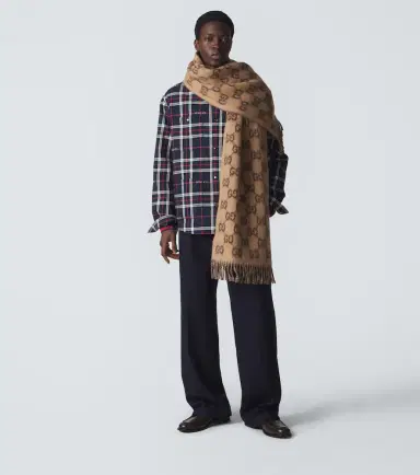 Gucci GG fringed scarf | Thumbnail 2