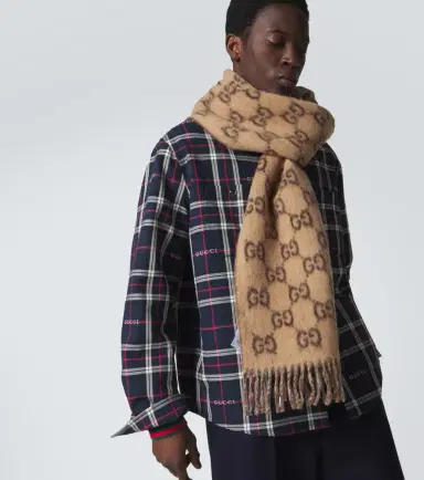 Gucci GG fringed scarf | Thumbnail 4