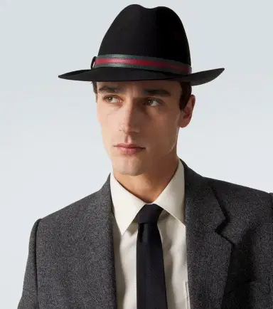 Gucci Web Stripe wool Panama hat | Thumbnail 3 Gucci Web Stripe wool Panama hat | Thumbnail 3