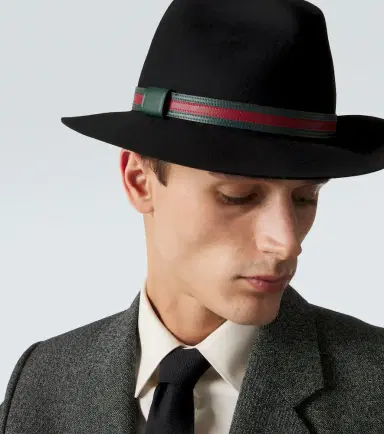 Gucci Web Stripe wool Panama hat | Thumbnail 4 Gucci Web Stripe wool Panama hat | Thumbnail 4