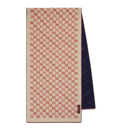 Gucci GG reversible wool jacquard scarf | Thumbnail 1