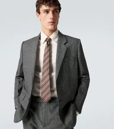 Gucci Horsebit silk jacquard tie | Thumbnail 2