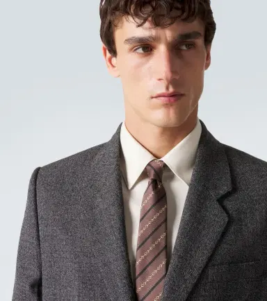 Gucci Horsebit silk jacquard tie | Thumbnail 3